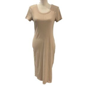 No Boundaries Tan Midi Dress